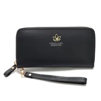 Korean Mid-length Maple Leaf Zipper Wallet Wholesale sku image 6