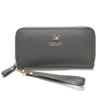 Korean Mid-length Maple Leaf Zipper Wallet Wholesale sku image 7