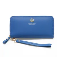Korean Mid-length Maple Leaf Zipper Wallet Wholesale sku image 9