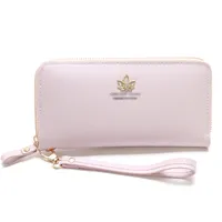 Korean Mid-length Maple Leaf Zipper Wallet Wholesale sku image 10