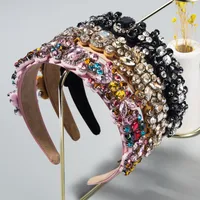 New Baroque Retro Rhinestones Hairband main image 2