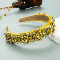 New Baroque Retro Rhinestones Hairband sku image 2
