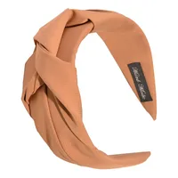 Retro Solid Color Knotted Fabric Headband main image 5