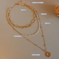 Wholesale Jewelry Fashion Geometric 304 Stainless Steel 18K Gold Plated Plating Necklace main image 2