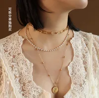 Wholesale Jewelry Fashion Geometric 304 Stainless Steel 18K Gold Plated Plating Necklace main image 4