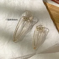Korean Fashion Transparent Hair Clip Set sku image 7
