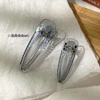 Korean Fashion Transparent Hair Clip Set sku image 8