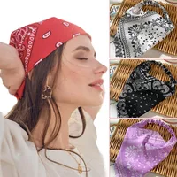 Simple Wide Elastic Triangle Scarf Headband main image 1
