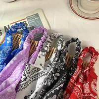 Simple Wide Elastic Triangle Scarf Headband main image 4