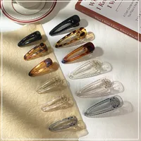 Korean Fashion Transparent Hair Clip Set main image 1