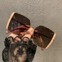 Korean Big Frame Square Sunglasses Wholesale main image 2