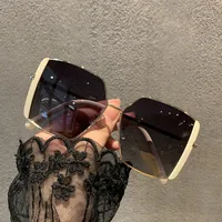 Korean Big Frame Square Sunglasses Wholesale main image 3