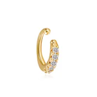 Wholesale Jewelry Retro Geometric Copper Artificial Gemstones Plating Earrings sku image 2