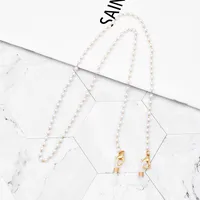 Fashion Geometric Beads Pearl Glasses Chain main image 2