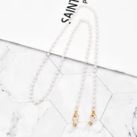 Fashion Geometric Beads Pearl Glasses Chain main image 3