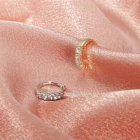 Wholesale Jewelry Retro Geometric Copper Artificial Gemstones Plating Earrings main image 2