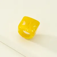 Fashion Resin Printed Acrylic Multicolor Ring main image 2