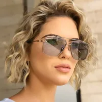 Fashion Style Simple Large Square Frame Sunglasses main image 3