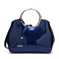 Large Pu Leather Fashion Dome Bag Handbag main image 5