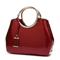 Large Pu Leather Fashion Dome Bag Handbag sku image 3