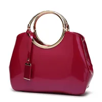 Large Pu Leather Fashion Dome Bag Handbag sku image 7