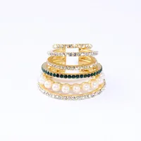 Fashion Multi-layer Retro Pearl Rhinestone Ear Clip main image 3