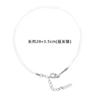 Korean Snake Bone 925 Silver Chain Anklet main image 5