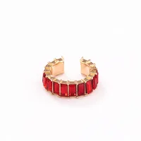 Wholesale Jewelry Lady Geometric Alloy Artificial Gemstones Earrings sku image 2