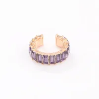 Wholesale Jewelry Lady Geometric Alloy Artificial Gemstones Earrings sku image 4