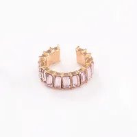 Wholesale Jewelry Lady Geometric Alloy Artificial Gemstones Earrings sku image 6