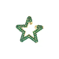Fashion Rainbow Color Rhinestone Star Stud Earrings sku image 4