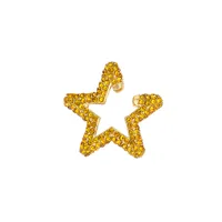 Fashion Rainbow Color Rhinestone Star Stud Earrings sku image 6