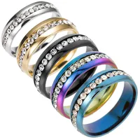 Wholesale Jewelry Geometric 201 Stainless Steel Rhinestone Gold Plated main image 3