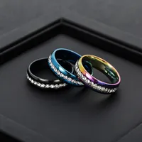 Wholesale Jewelry Geometric 201 Stainless Steel Rhinestone Gold Plated main image 2