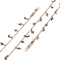 Fashion Copper Star Moon Lightning Glasses Chain main image 1