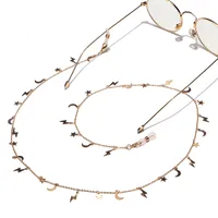 Fashion Copper Star Moon Lightning Glasses Chain main image 2