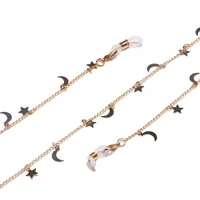 Fashion Copper Star Moon Lightning Glasses Chain sku image 1