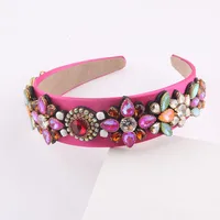 Baroque Colorful Rhinestone Headband Wholesale sku image 3