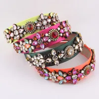 Baroque Colorful Rhinestone Headband Wholesale main image 1