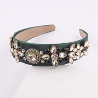 Baroque Colorful Rhinestone Headband Wholesale main image 3
