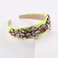 Baroque Colorful Rhinestone Headband Wholesale main image 4