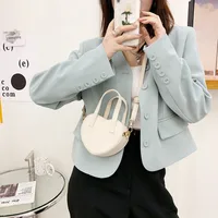 Korean Style Fashion Cute Heart-shaped Pu Small Bag main image 3