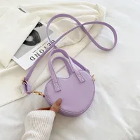 Korean Style Fashion Cute Heart-shaped Pu Small Bag sku image 1