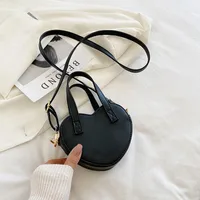 Korean Style Fashion Cute Heart-shaped Pu Small Bag sku image 3
