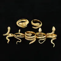 Retro Animal Snake 304 Stainless Steel Plating Unisex Rings main image 5