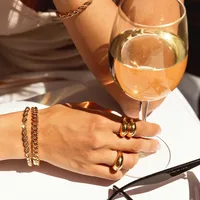 Fashion Stainless Steel No Inlaid Bracelets In Bulk main image 2