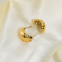 Letter Plating 316 Stainless Steel  Earrings main image 4