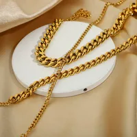 Simple Style Geometric 304 Stainless Steel Anklet Necklace In Bulk main image 1