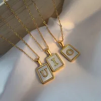 Wholesale Jewelry Simple Style Letter Stainless Steel Plating Necklace main image 2