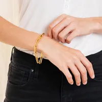 Simple Style Geometric Gold Plated Necklace main image 2